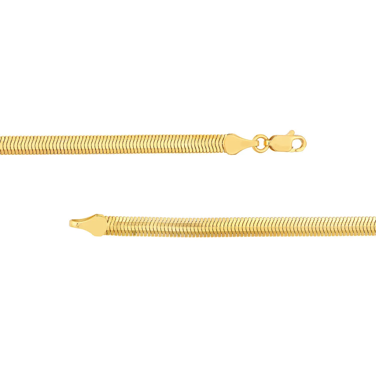 14k Yellow Gold Oval Snake Bracelet Anklet Choker Necklace Pendant Chain