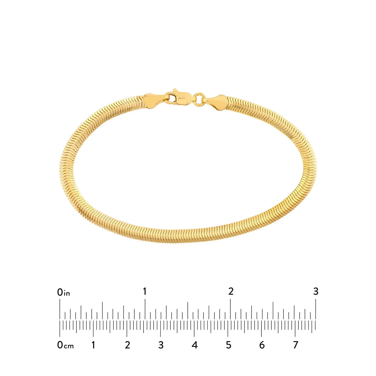 14k Yellow Gold Oval Snake Bracelet Anklet Choker Necklace Pendant Chain