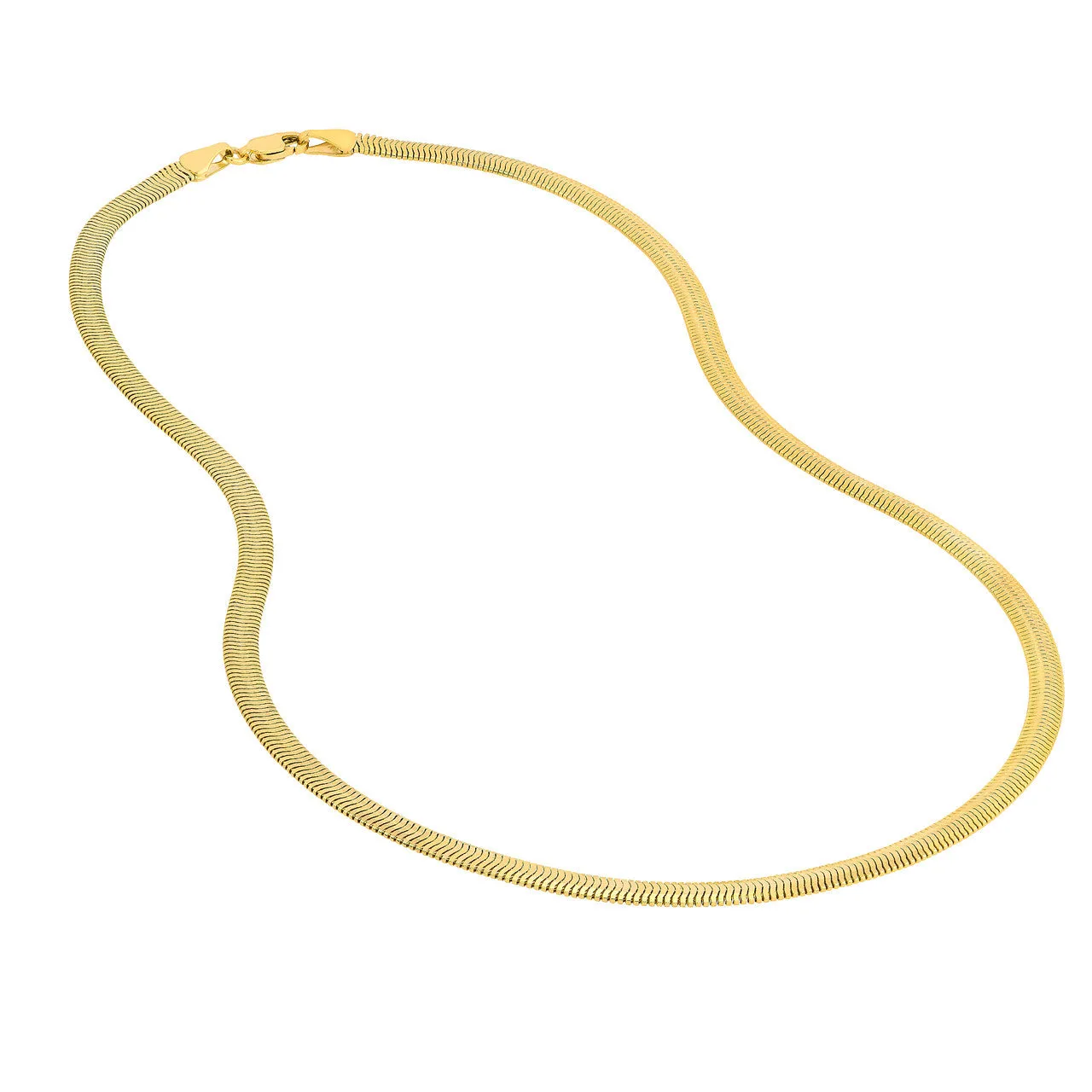 14k Yellow Gold Oval Snake Bracelet Anklet Choker Necklace Pendant Chain
