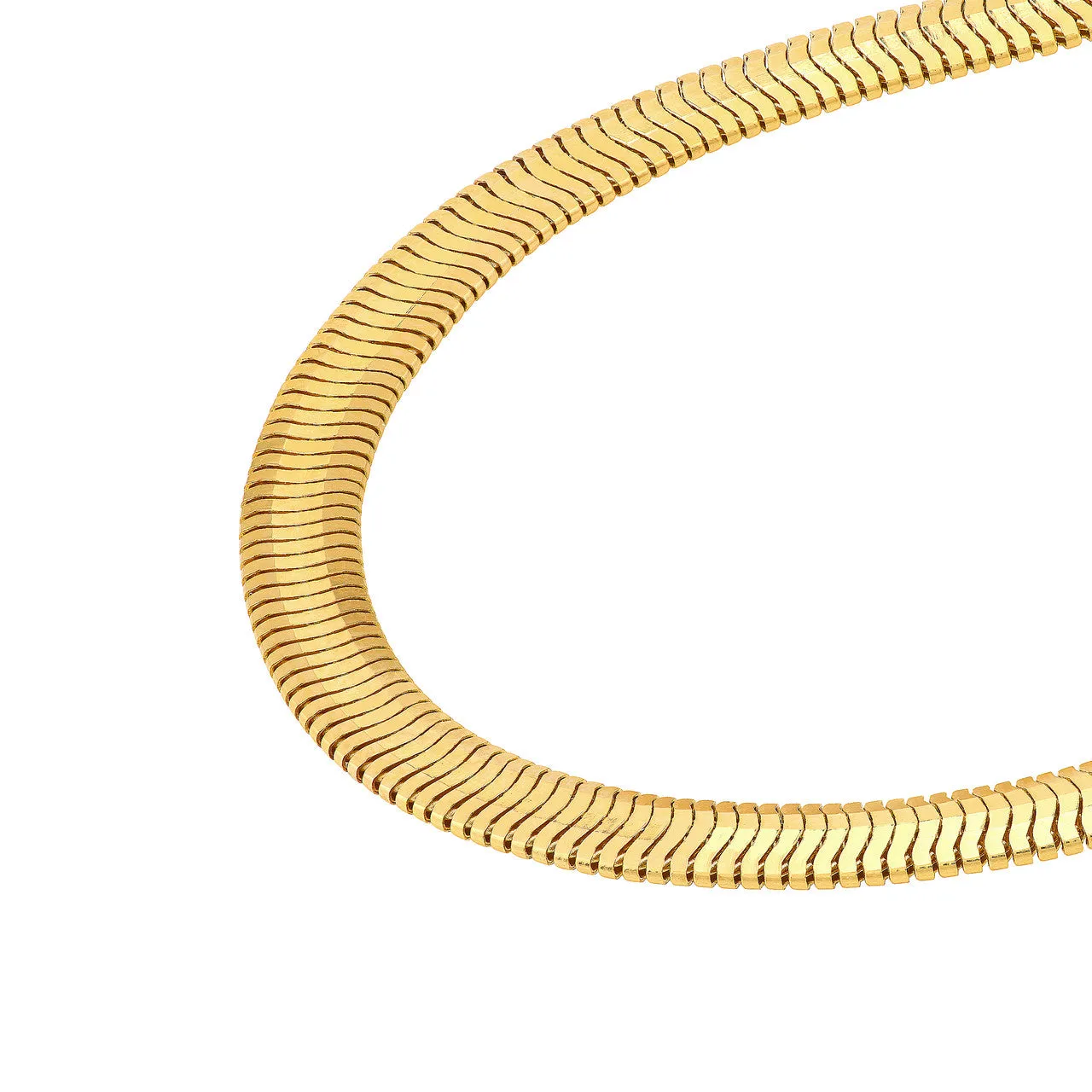 14k Yellow Gold Oval Snake Bracelet Anklet Choker Necklace Pendant Chain