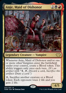 Anje, Maid of Dishonor #231 MTG Crimson Vow Single