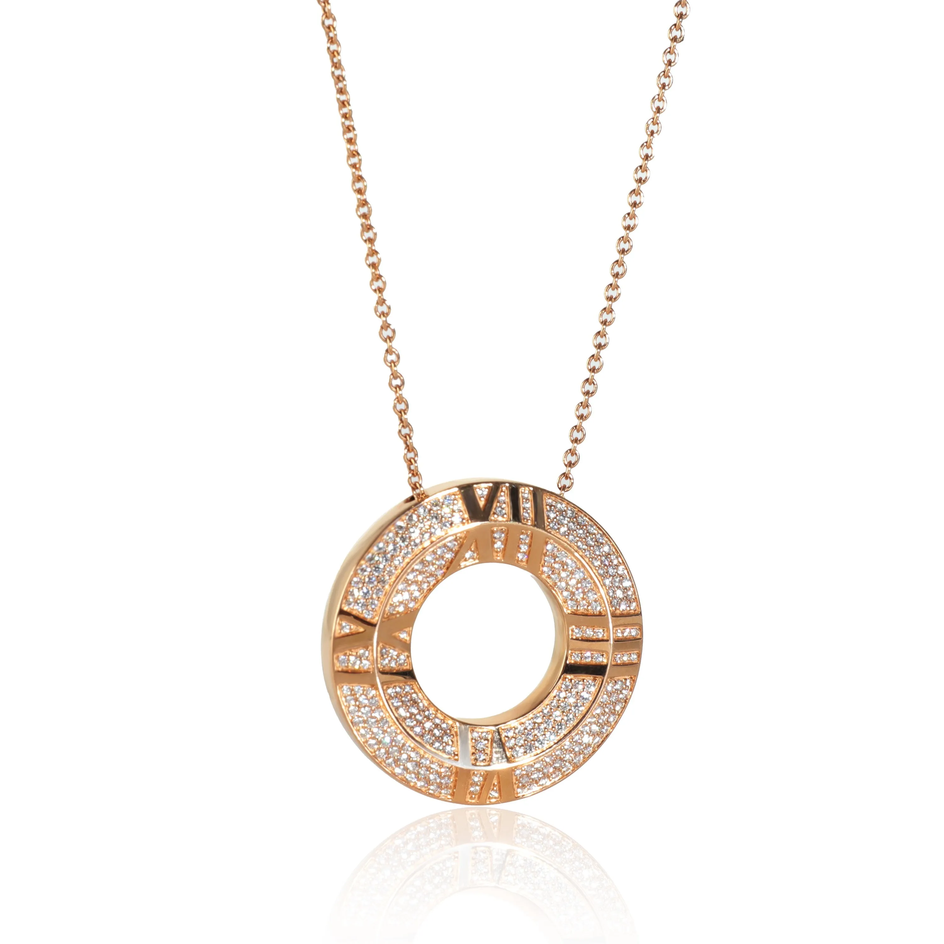 Atlas Diamond Pendant in 18k Rose Gold 0.57 CTW
