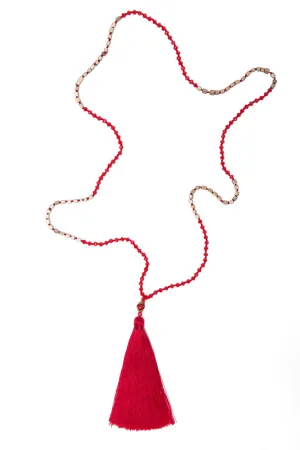 Bead Necklace (Crimson)