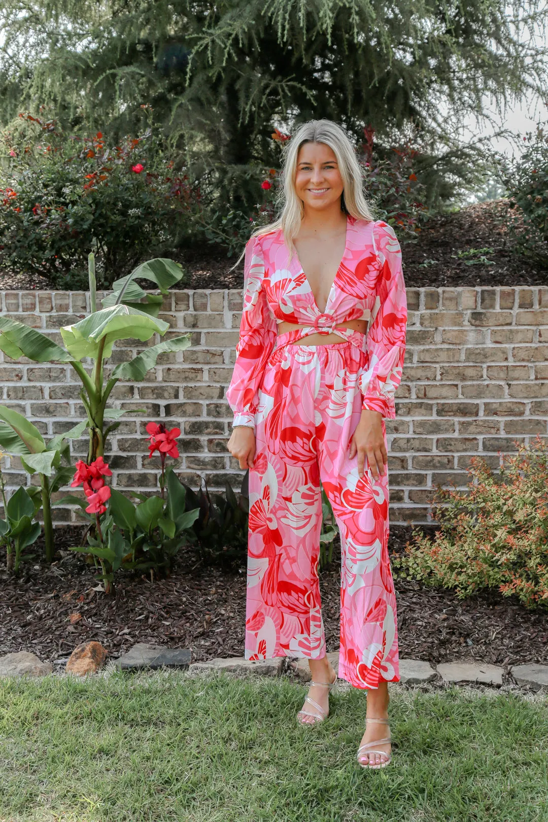 Caribbean Dreaming Cut Out Jumpsuit