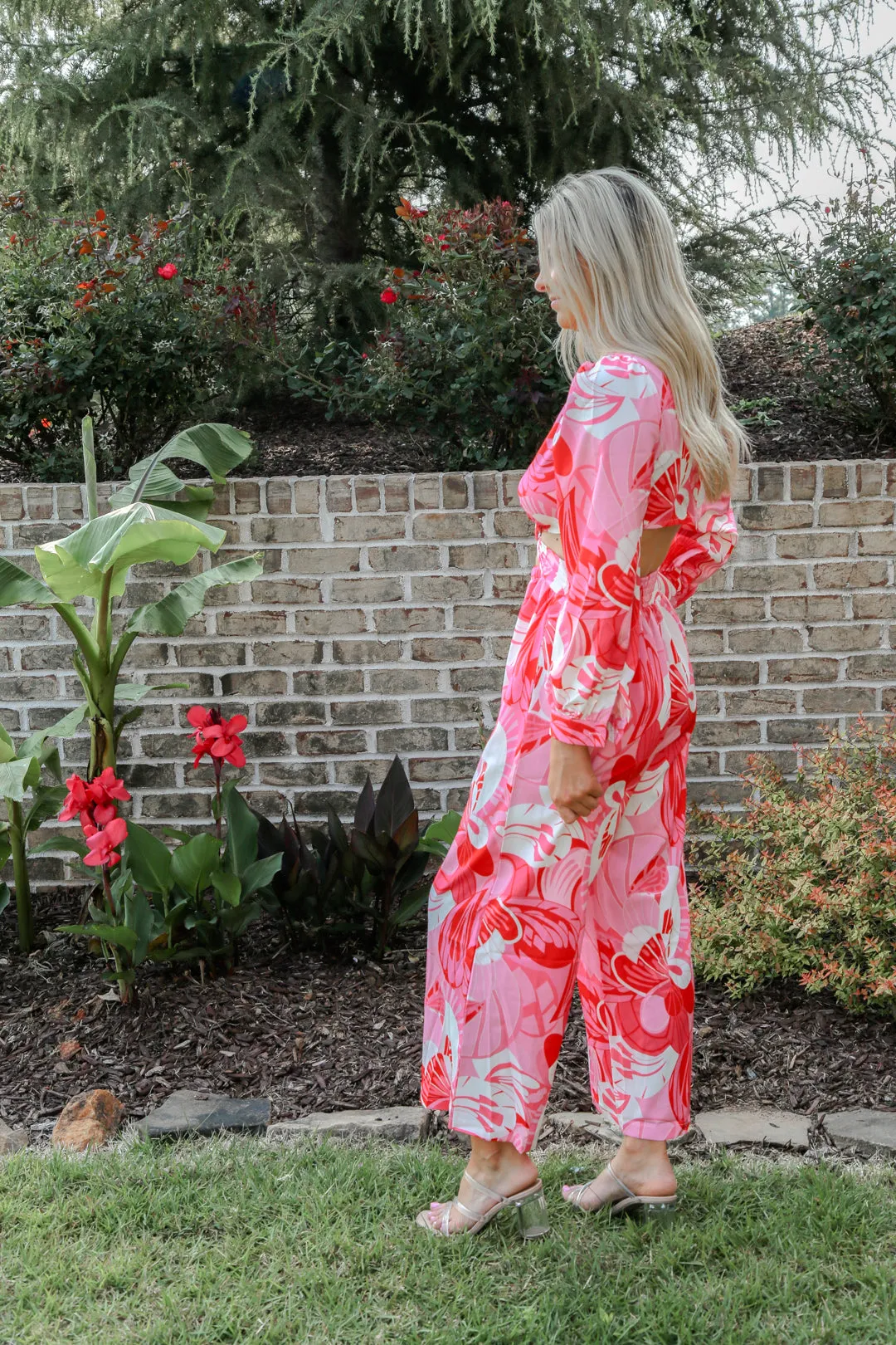 Caribbean Dreaming Cut Out Jumpsuit