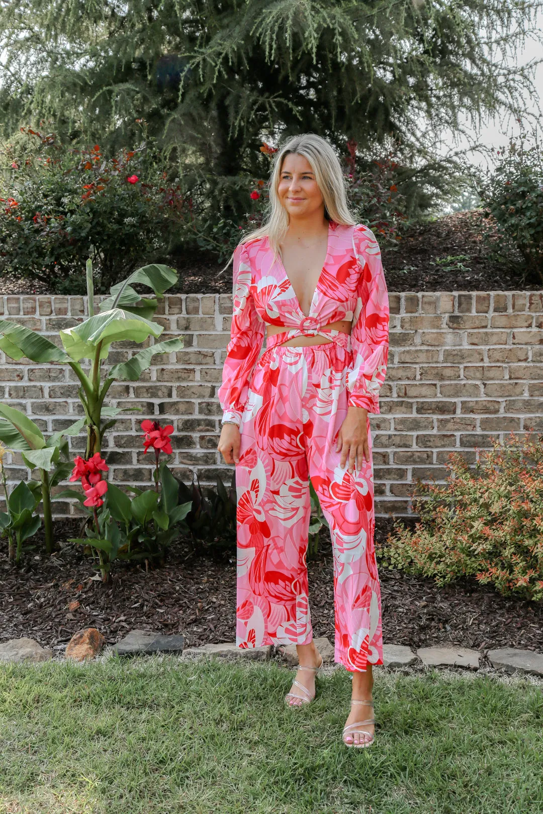 Caribbean Dreaming Cut Out Jumpsuit