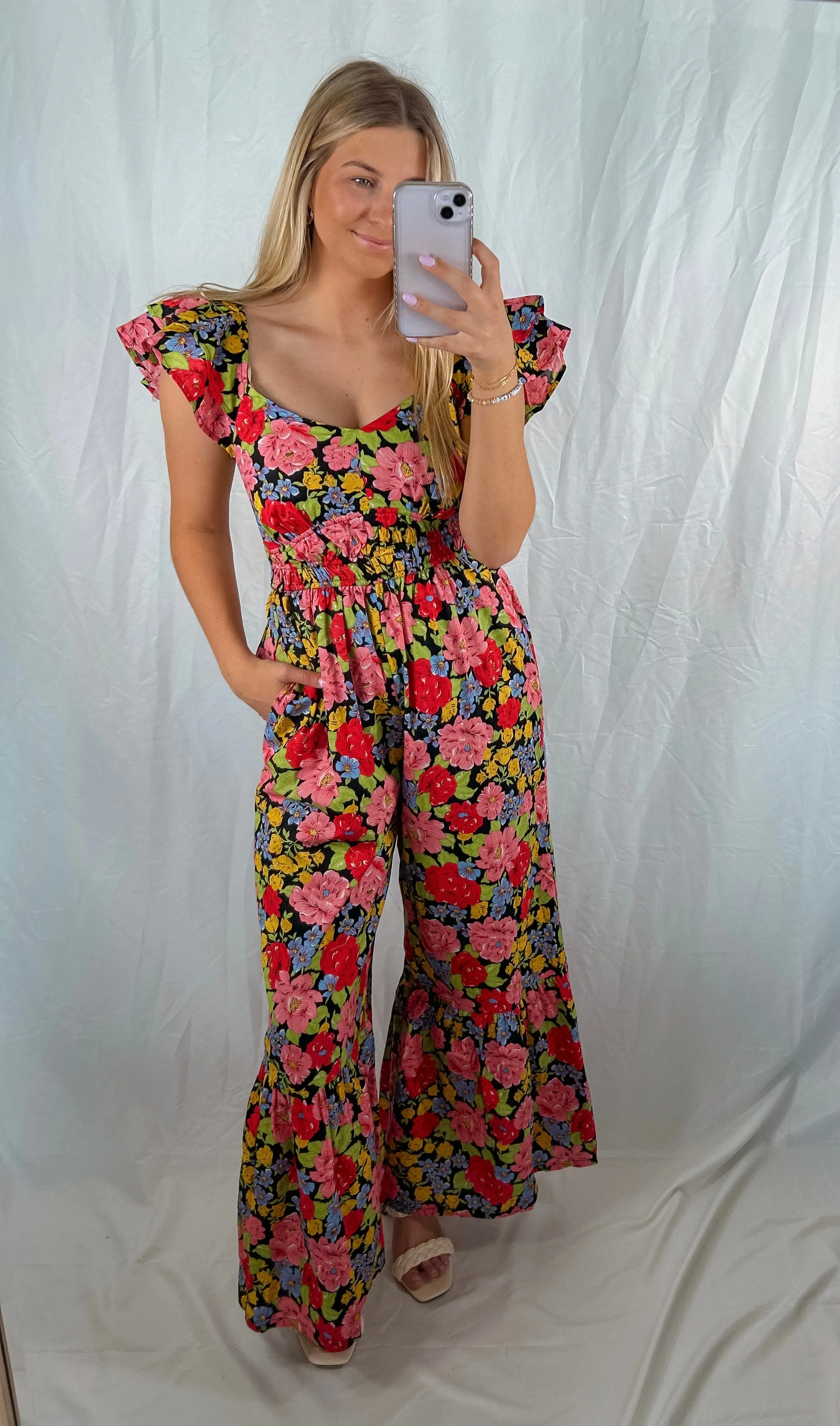 Catalina Island Floral Jumpsuit (LAST ONE SIZE LARGE)