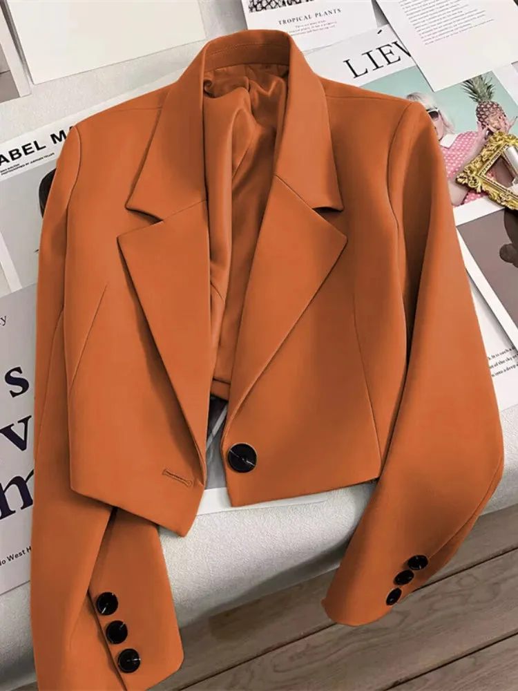 Cropped Tuxedo Jacket