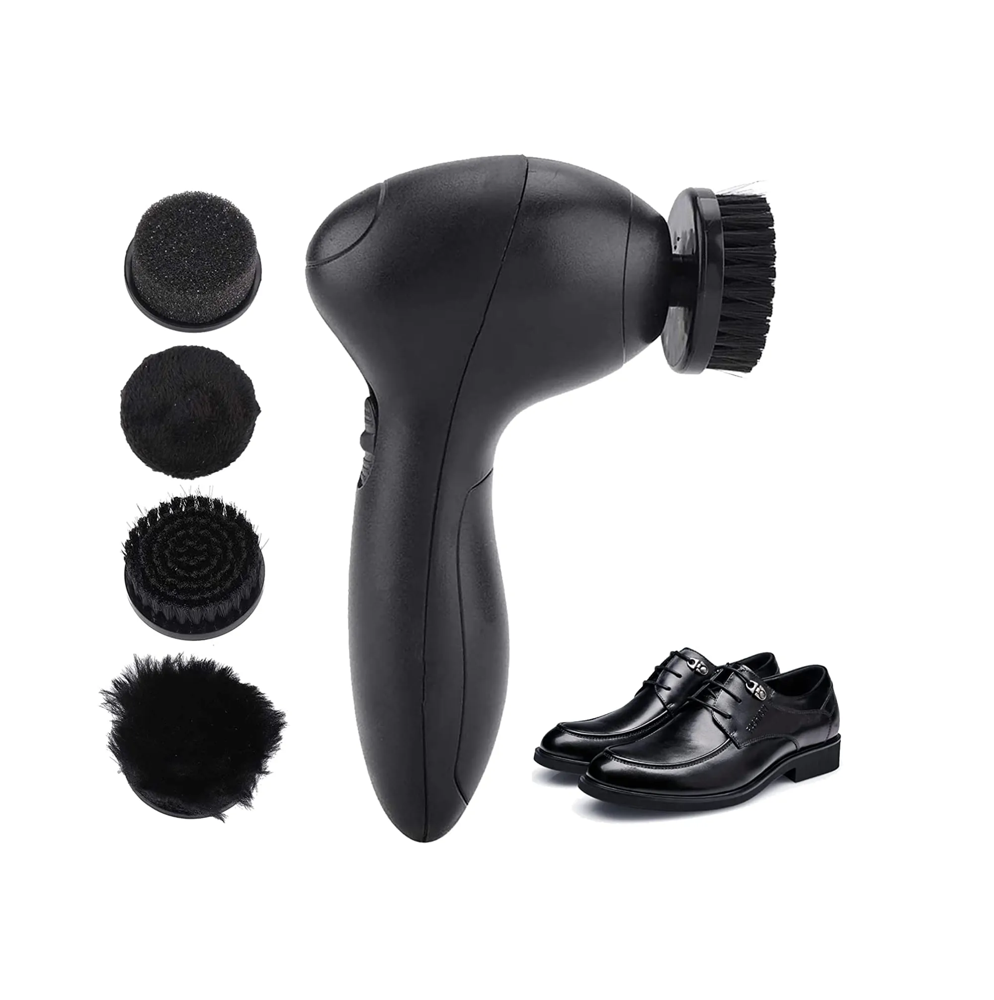 Electric Shoe Polisher Kit Handheld Versatile Low Noise Shoe Polisher Brush