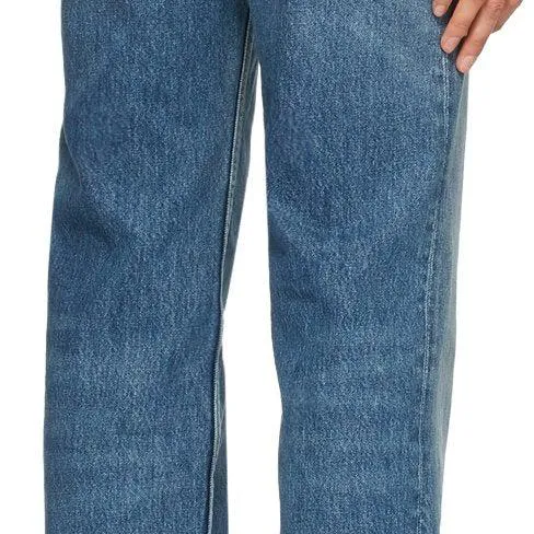 GANNI Blue Mid-Waist Relaxed Jeans