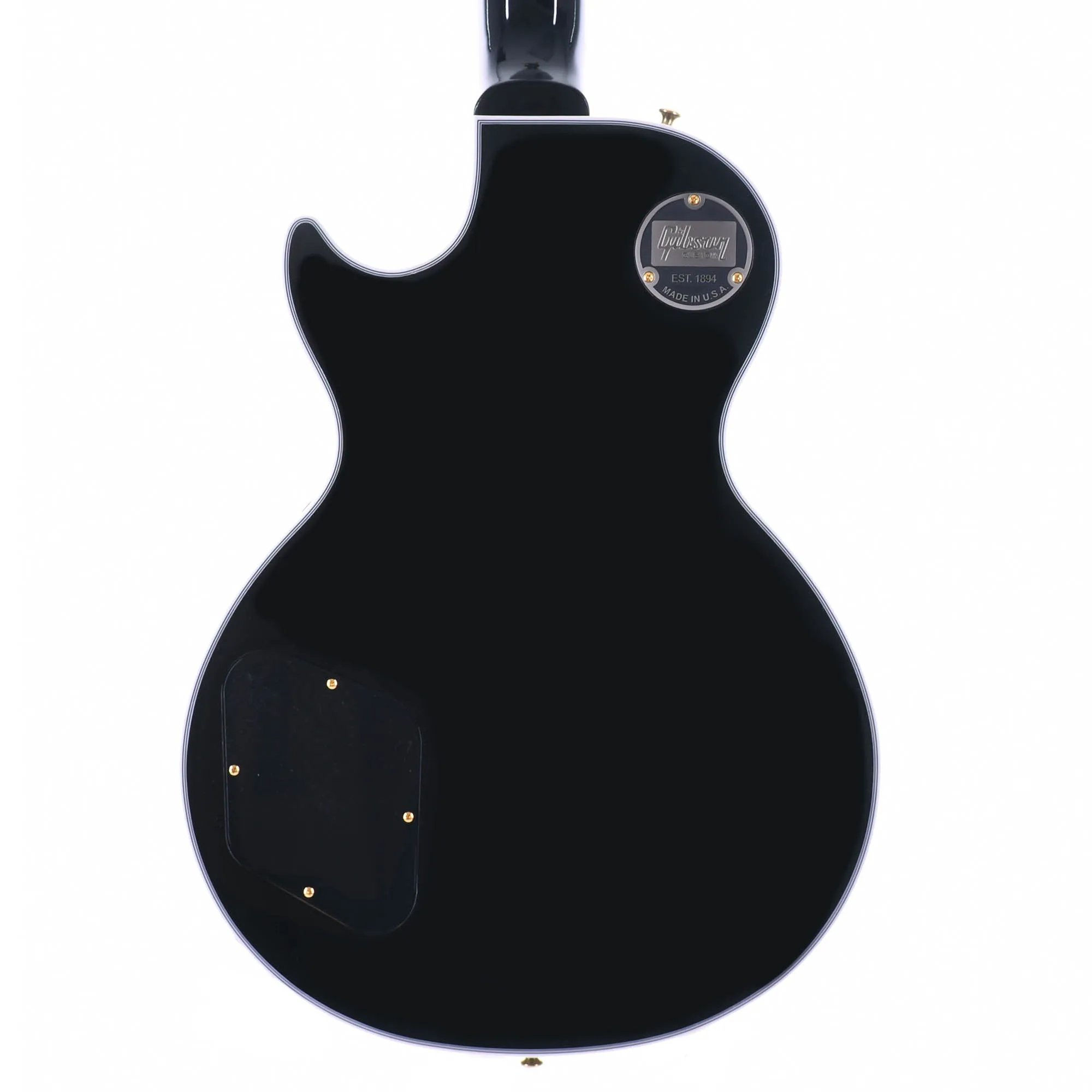 Gibson Custom Les Paul Electric Guitar, Ebony Fingerboard, Ebony Gloss Finish