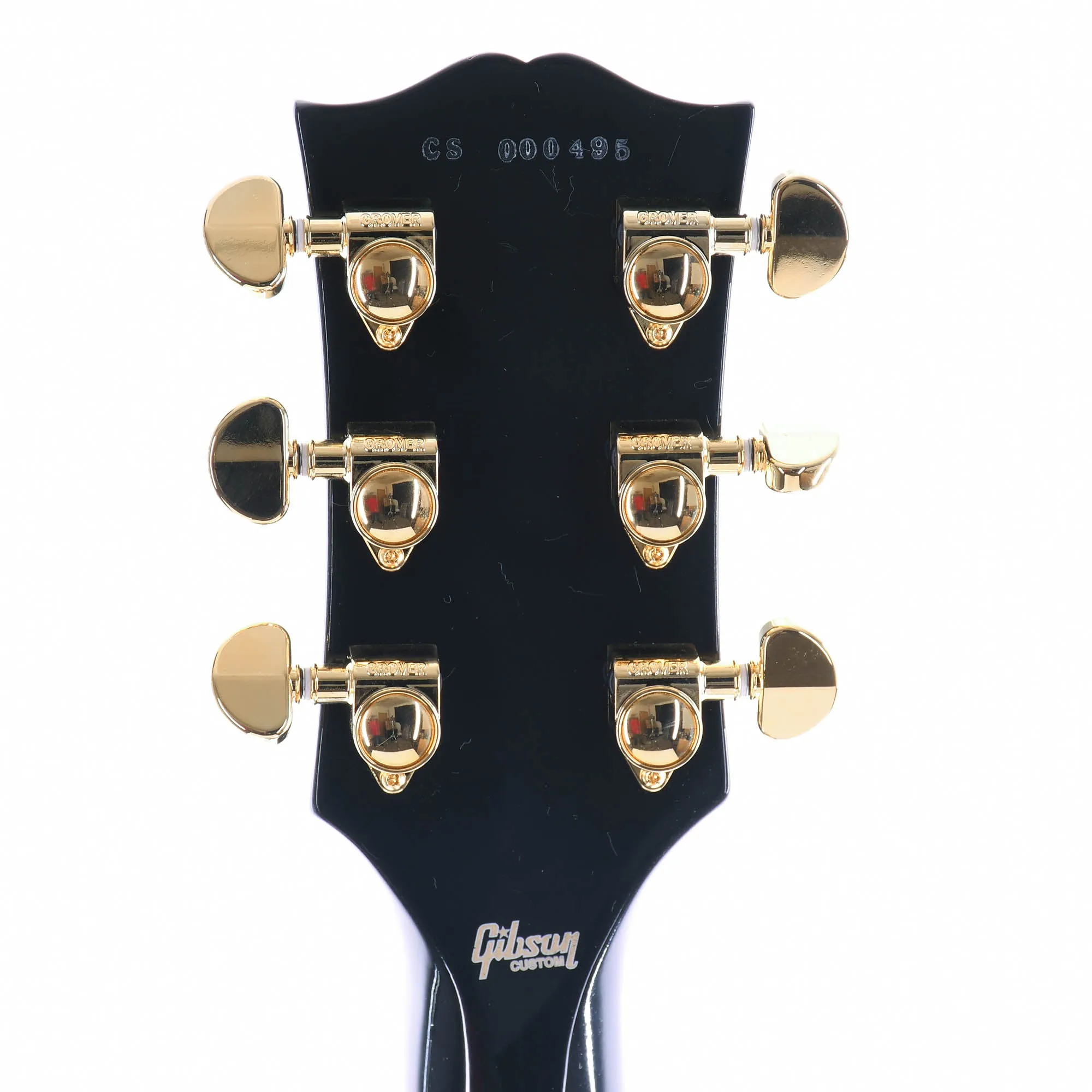 Gibson Custom Les Paul Electric Guitar, Ebony Fingerboard, Ebony Gloss Finish
