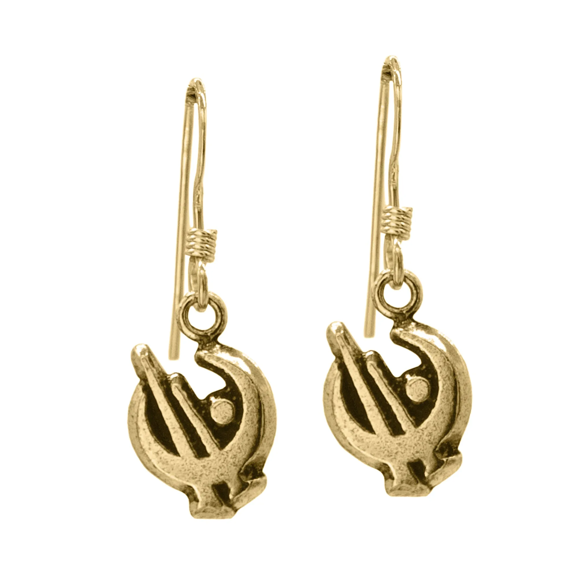 Gold Bronze Allomancer Earrings