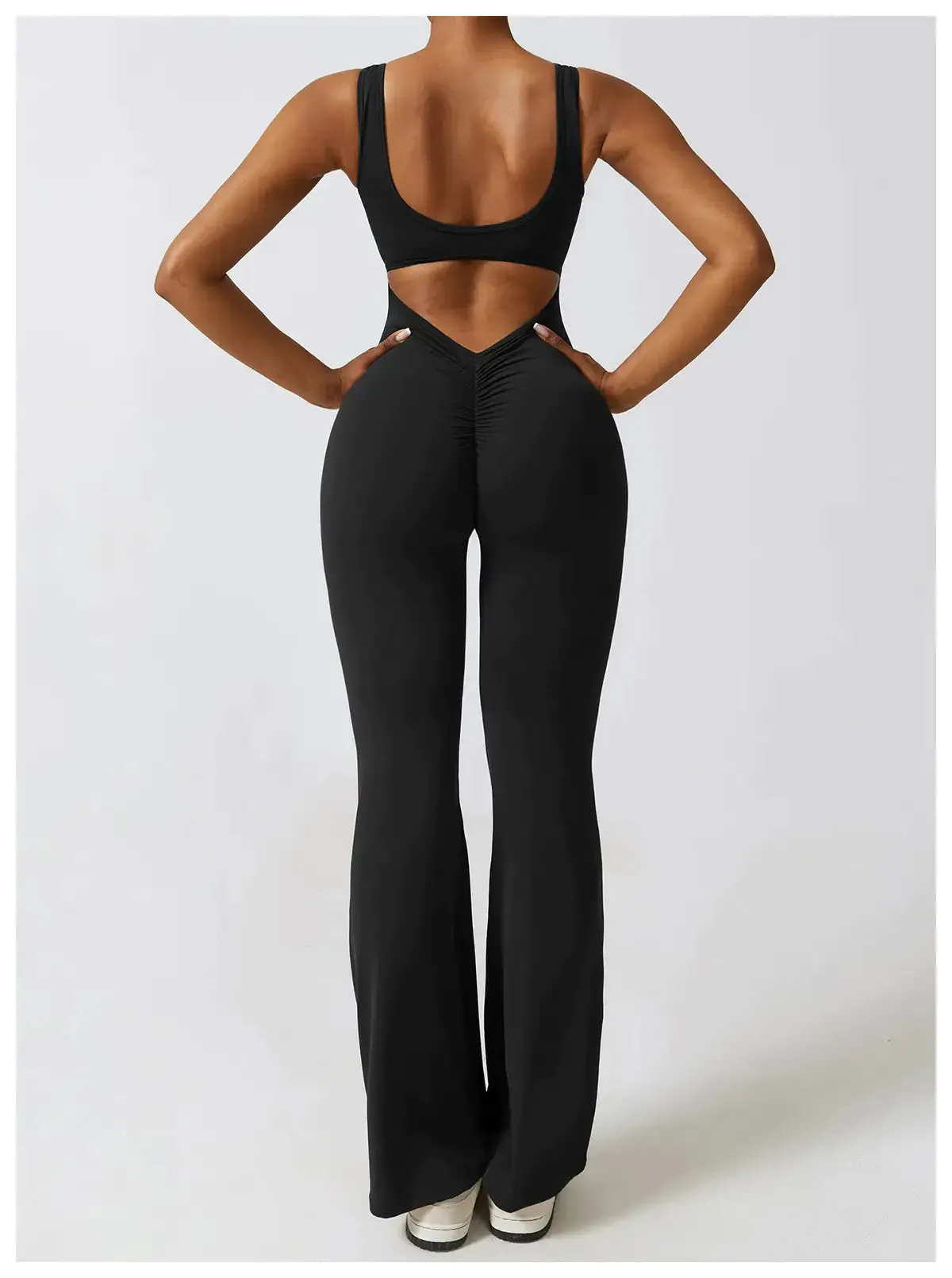 HKK "Look at those Cheeks" Flare Scrunch Jumpsuit