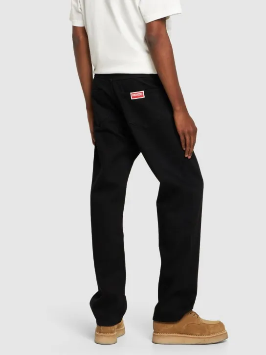 Kenzo Paris   Straight cotton denim jeans 
