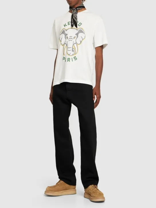 Kenzo Paris   Straight cotton denim jeans 