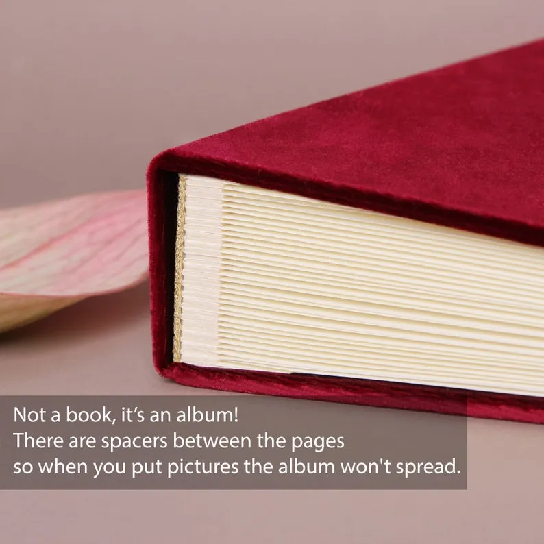Marsala Velour   Real Gold | Guest Book