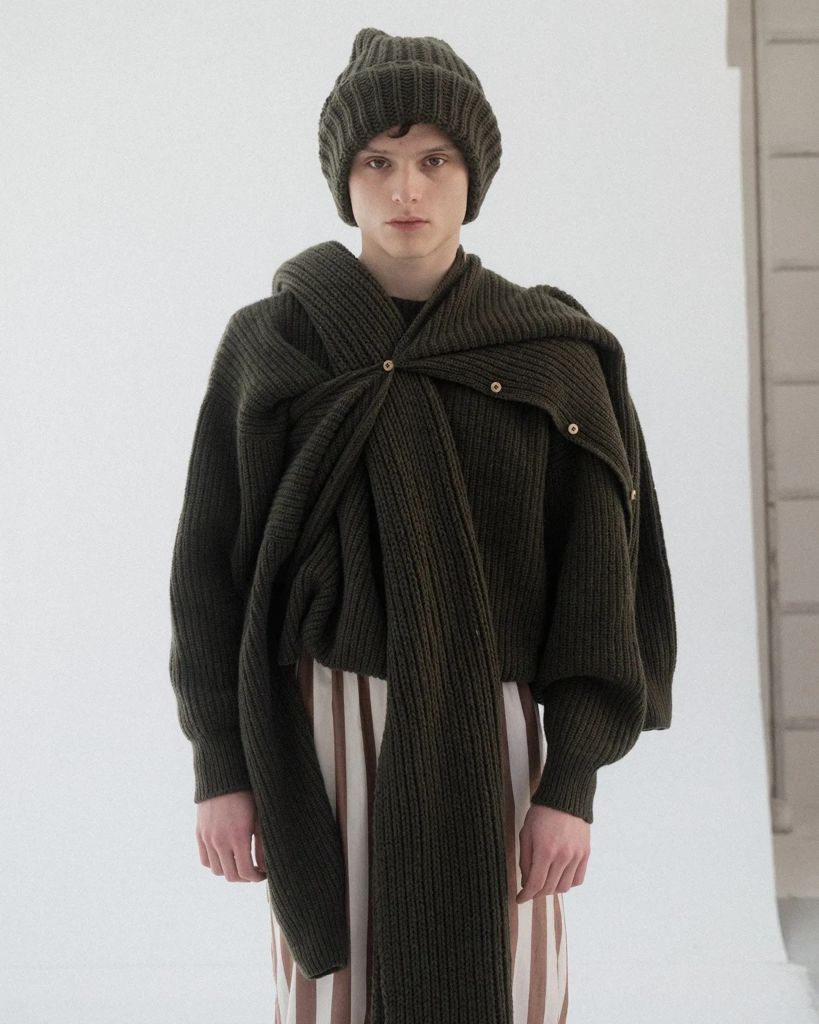 Mea Scarf - Recycled Wool - Foret