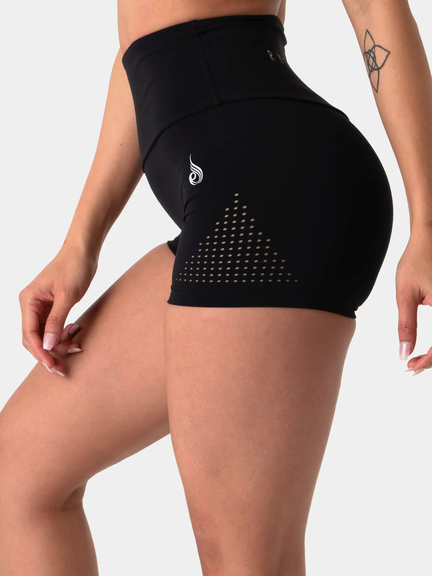 Pastels Booty Shorts -Black