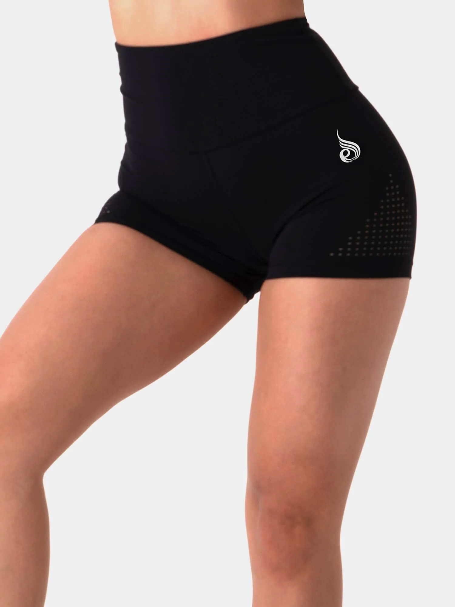 Pastels Booty Shorts -Black