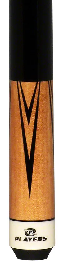 Players Classic Series Natural Stained Maple 4 Point Graphic Pool Cue  - C802