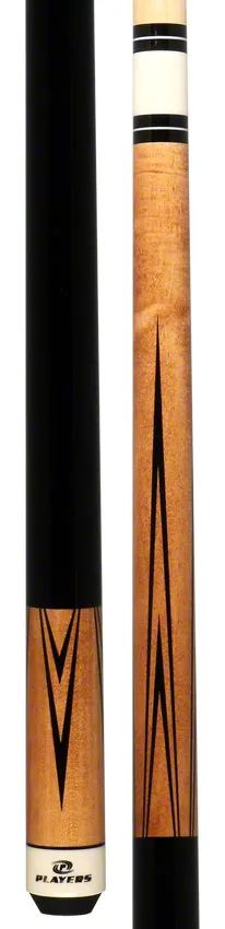 Players Classic Series Natural Stained Maple 4 Point Graphic Pool Cue  - C802