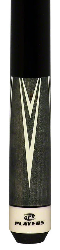 Players Classic Series Smoke Gray Stained Maple 4 Point Graphic Pool Cue - C803