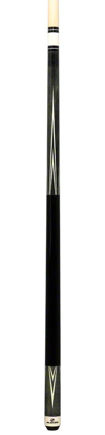 Players Classic Series Smoke Gray Stained Maple 4 Point Graphic Pool Cue - C803