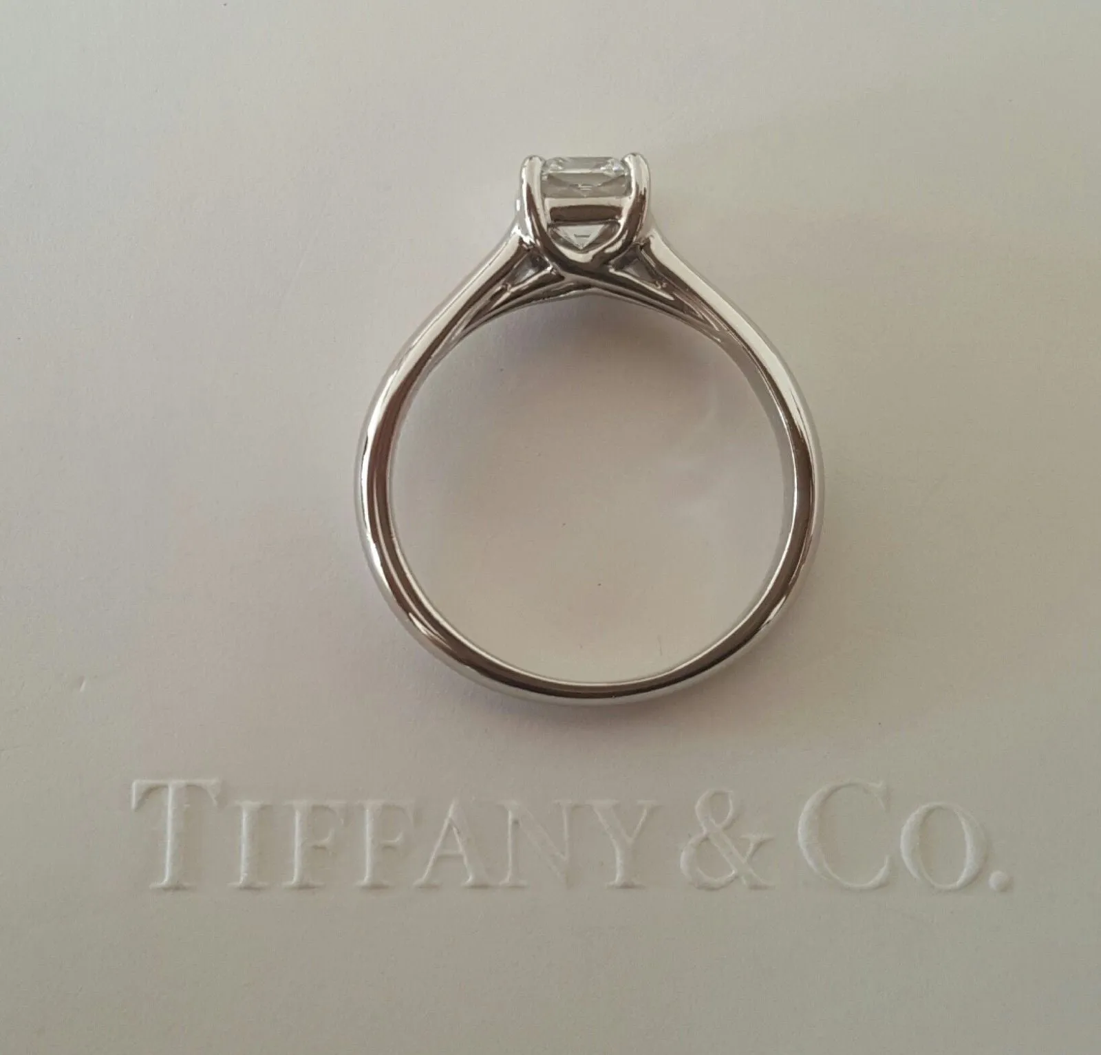Tiffany & Co. 0.73ct F/VVS1 Lucida Cut Diamond Solitaire Engagement Ring PT950