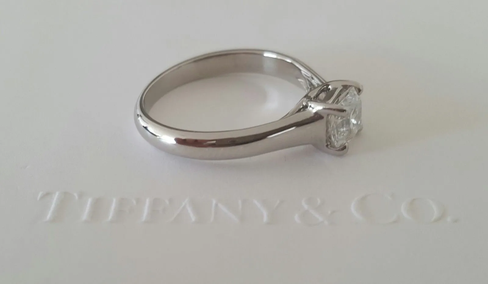 Tiffany & Co. 0.73ct F/VVS1 Lucida Cut Diamond Solitaire Engagement Ring PT950
