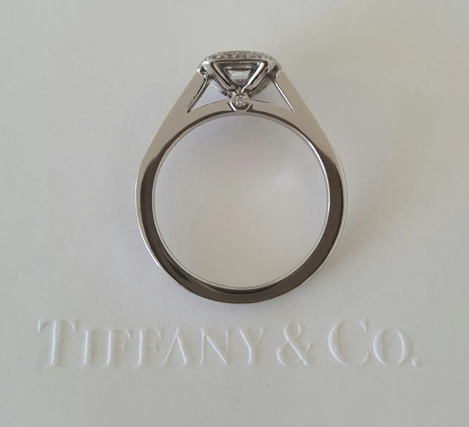 Tiffany & Co. 0.87tcw F/VVS1 Legacy Diamond and Platinum Engagement Ring