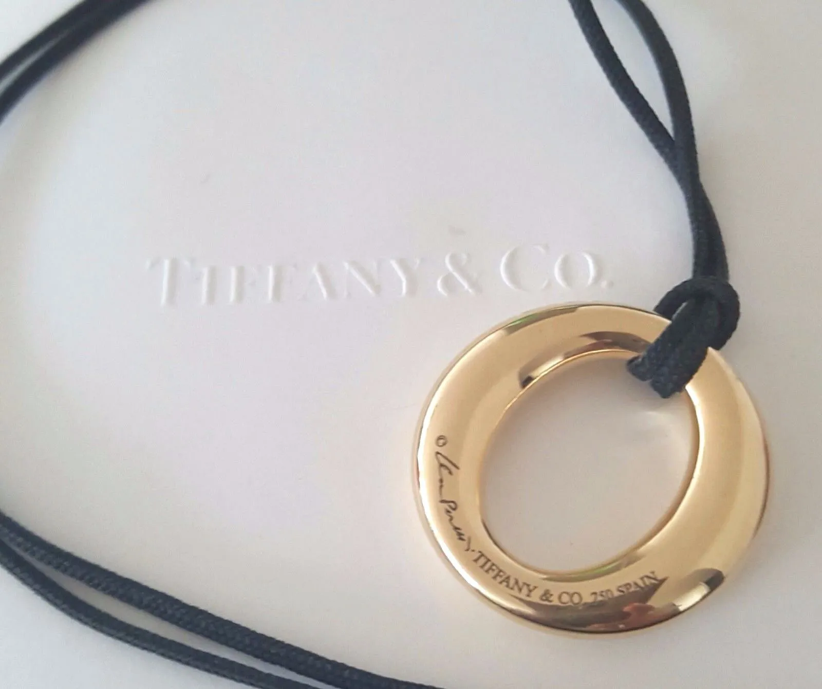 Tiffany & Co. 18ct Yellow Gold Elsa Peretti Selliva Pendant/Necklace