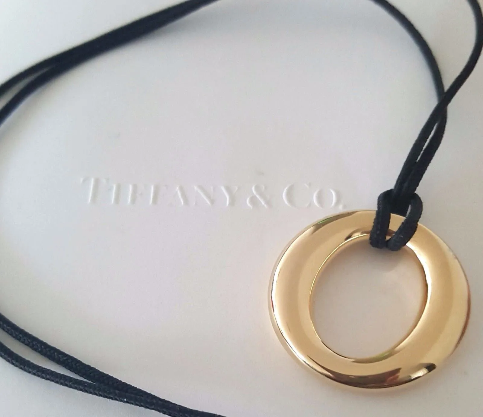 Tiffany & Co. 18ct Yellow Gold Elsa Peretti Selliva Pendant/Necklace