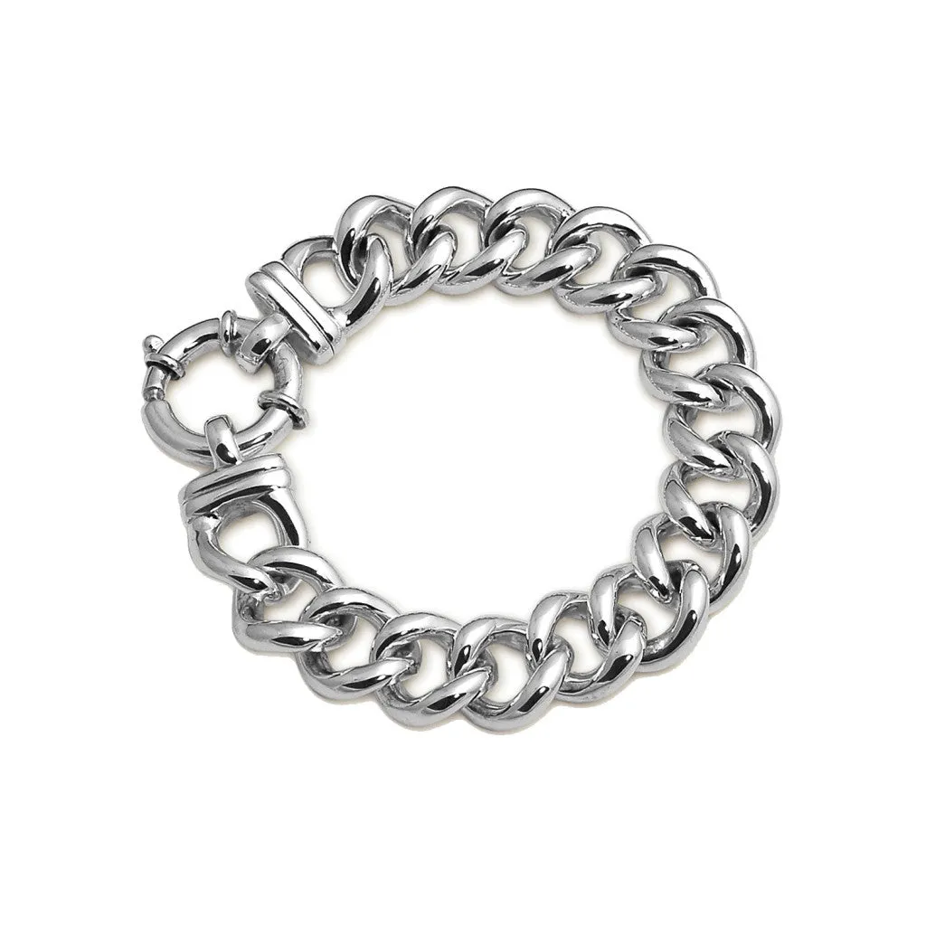 Von Treskow Medium Mama Sterling Silver Bolt Bracelet